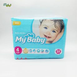 پوشک مای بیبی سایز 4 بسته 34 عددی