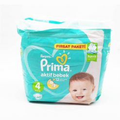 پوشک پریما 4 چسبی تعداد 60 عددی