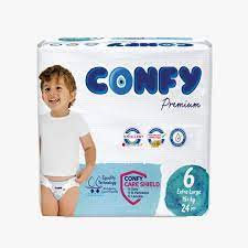 پوشک کانفی سایز ۶ بسته 24 عددی