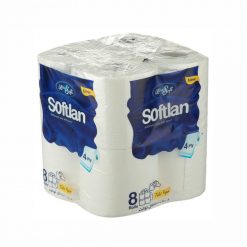 دستمال توالت سافتلن بسته ۸ عددی