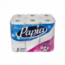 دستمال حوله کاغذی پاپیا بسته ۶ عددی