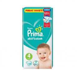 پوشک پریما ۴ بسته ۵۴ عددی