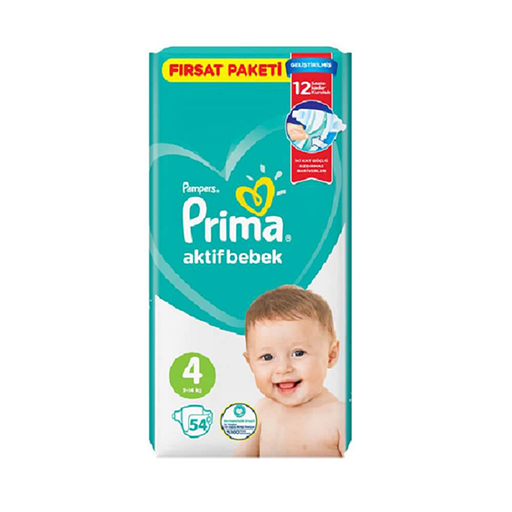 پوشک پریما پمپرز سایز 4 بسته 54 عددی