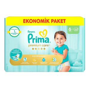 پوشک پریما پمپرز سایز 6 بسته 35 عددی