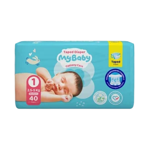 پوشک مای بی بی سایز 1 بسته 40 عددی